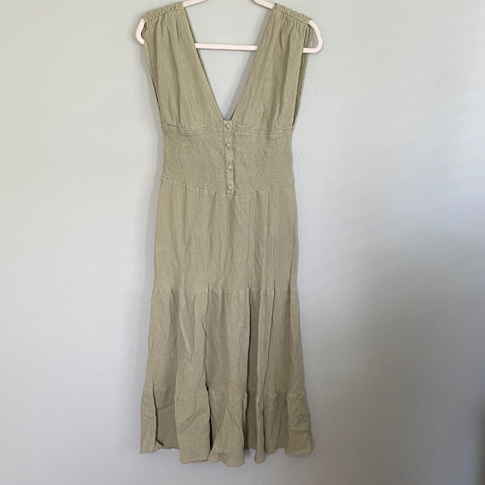 ASOS Women’s Green Sleeveless Midi Dress Size 12